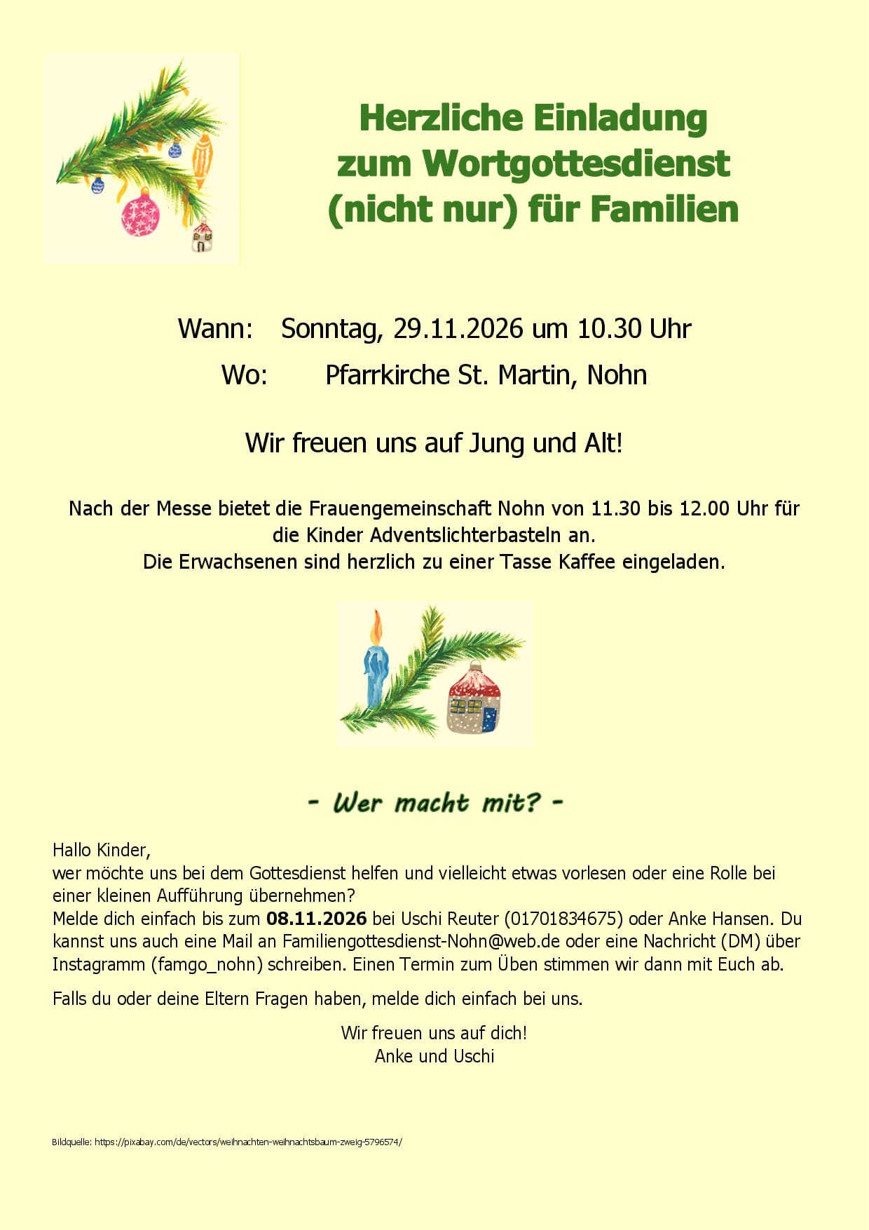 Wortgottesdienst Nohn 11/2026