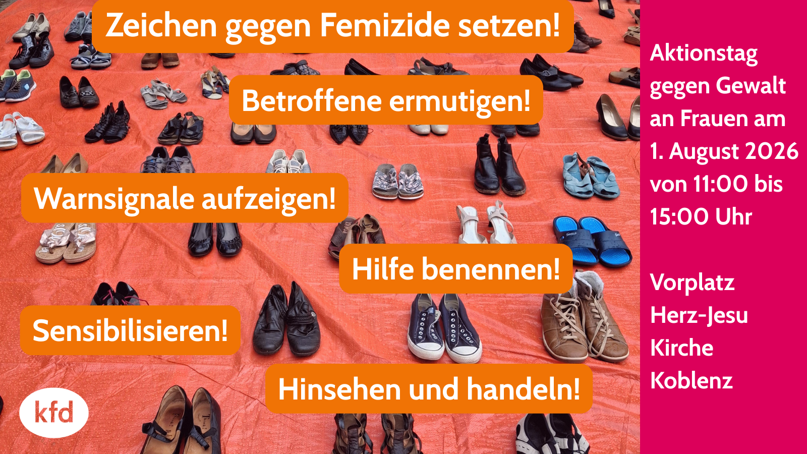 Aktionstag gegen Gewalt an Frauen