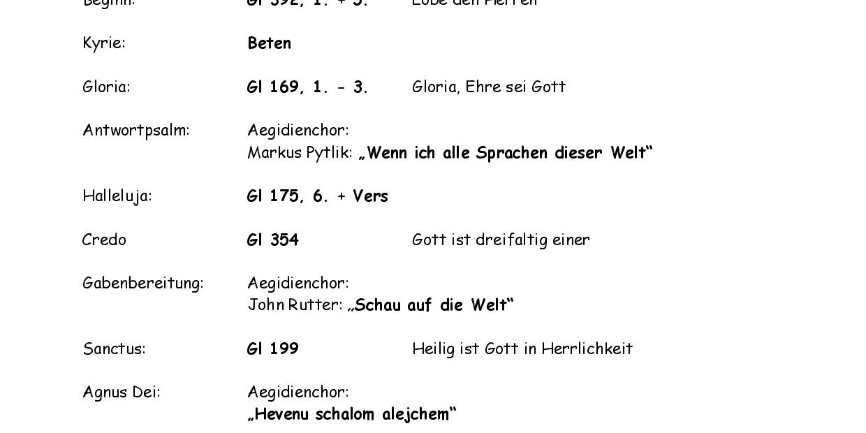 Chor in Aremberg
