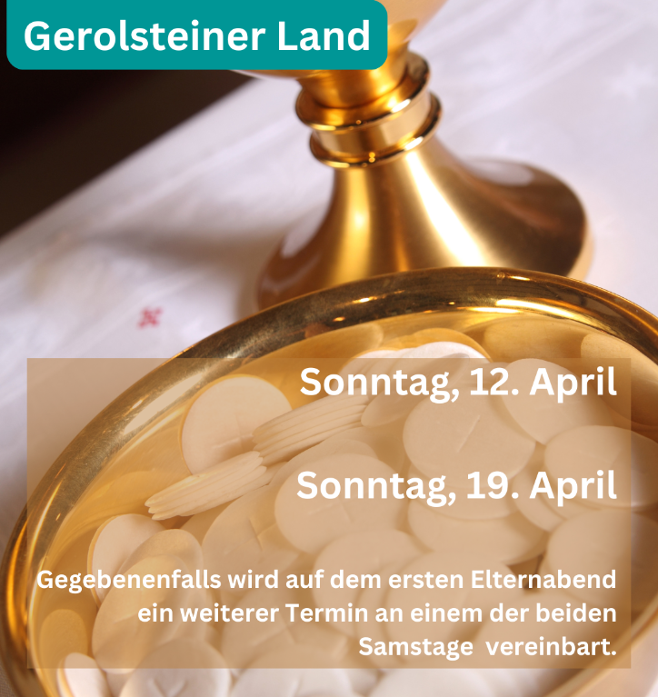 Erstkommunion 2026 Gerolsteiner Land