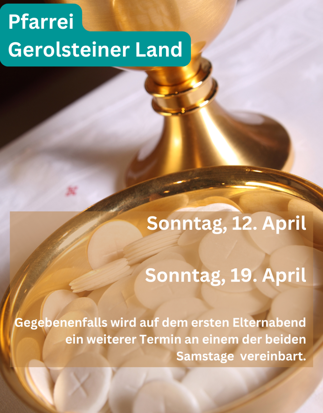 Erstkommunion 2026 Gerolsteiner Land