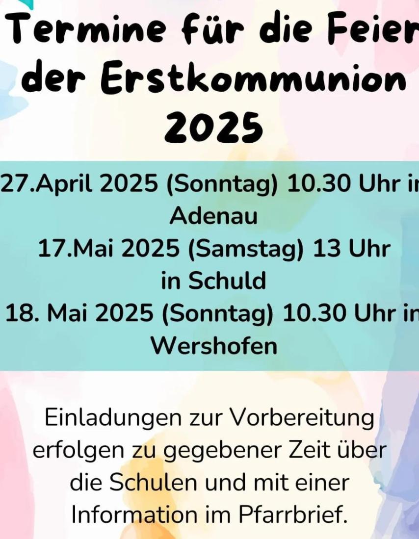 Erstkommunion 2025