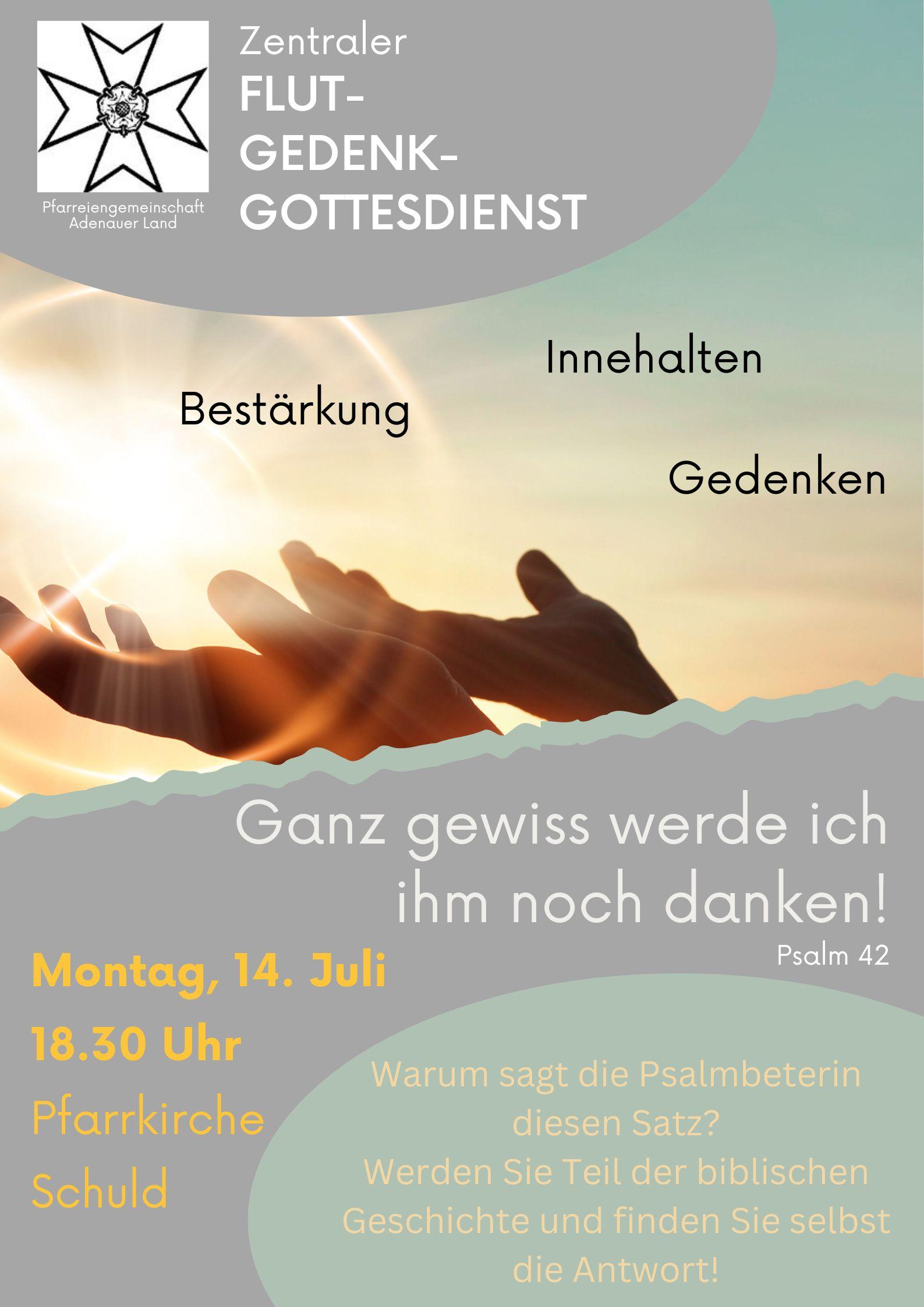 Flut-Gedenkgottesdienst 2025 Schuld