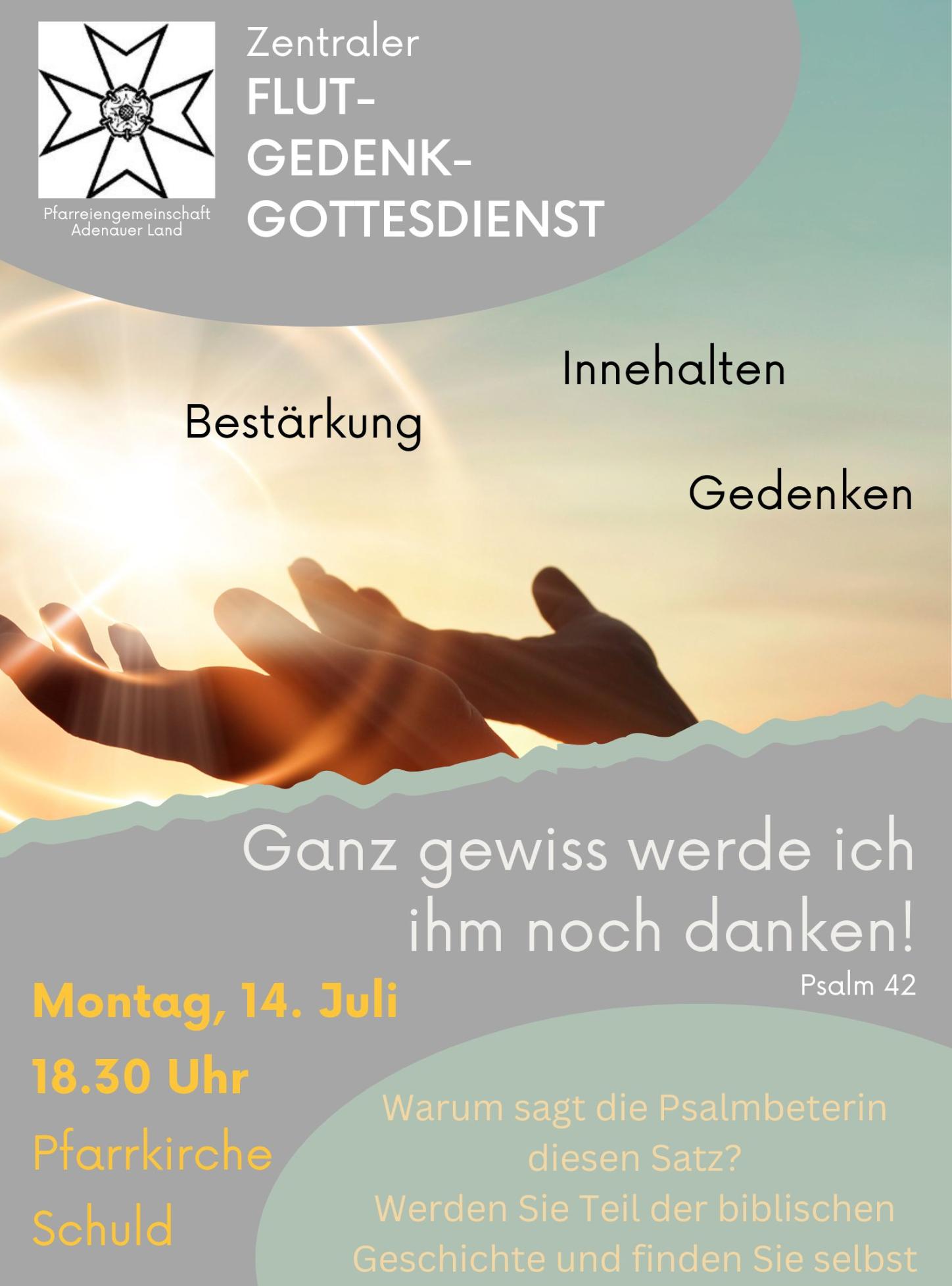 Flut-Gedenkgottesdienst 2025 Schuld