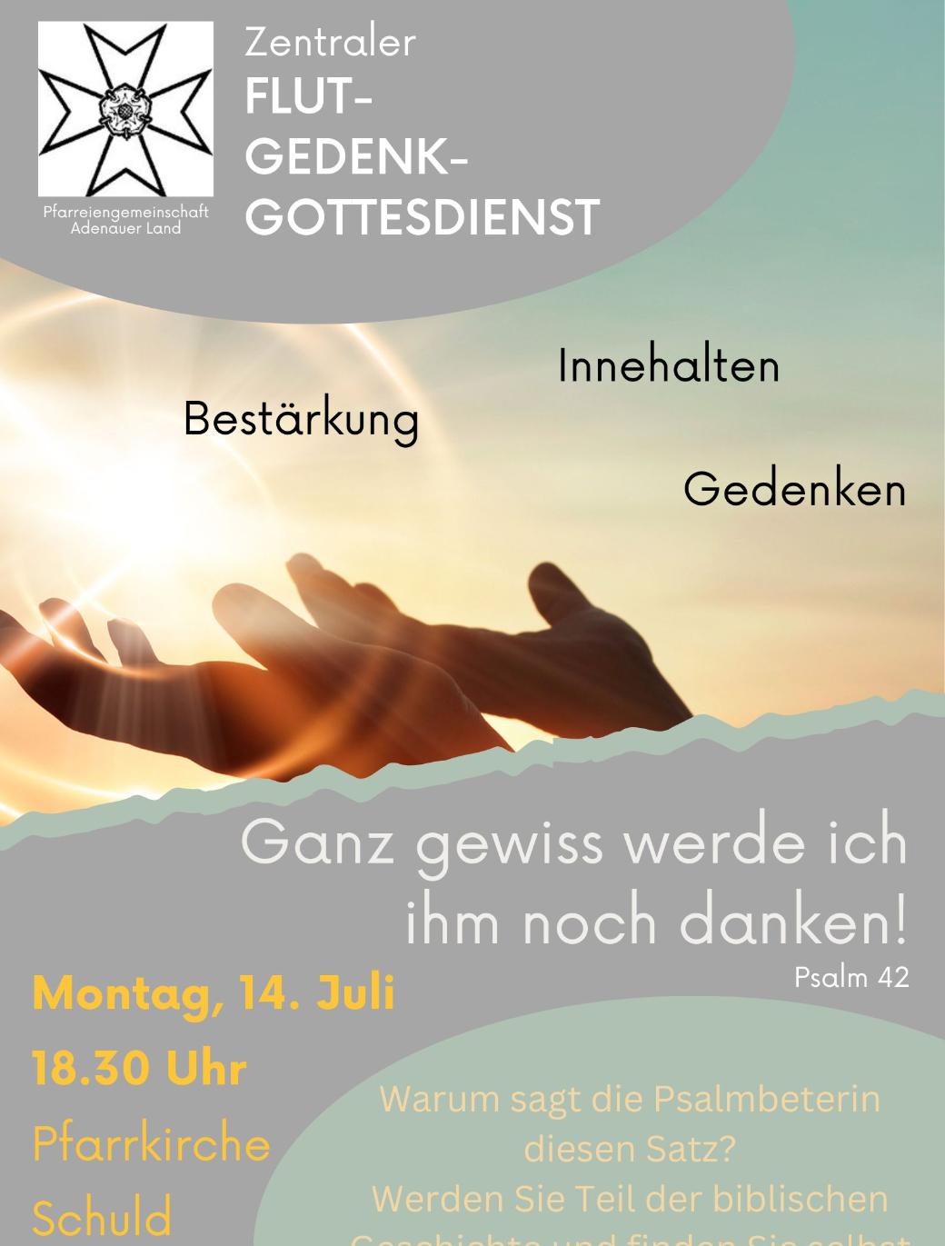 Flut-Gedenkgottesdienst 2025 Schuld
