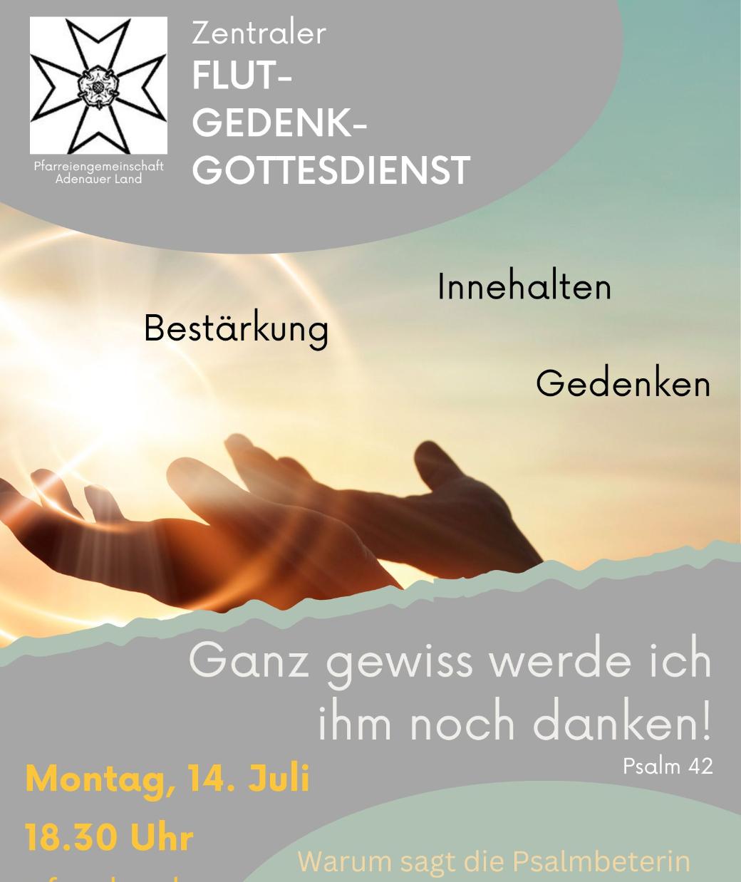 Flut-Gedenkgottesdienst 2025 Schuld