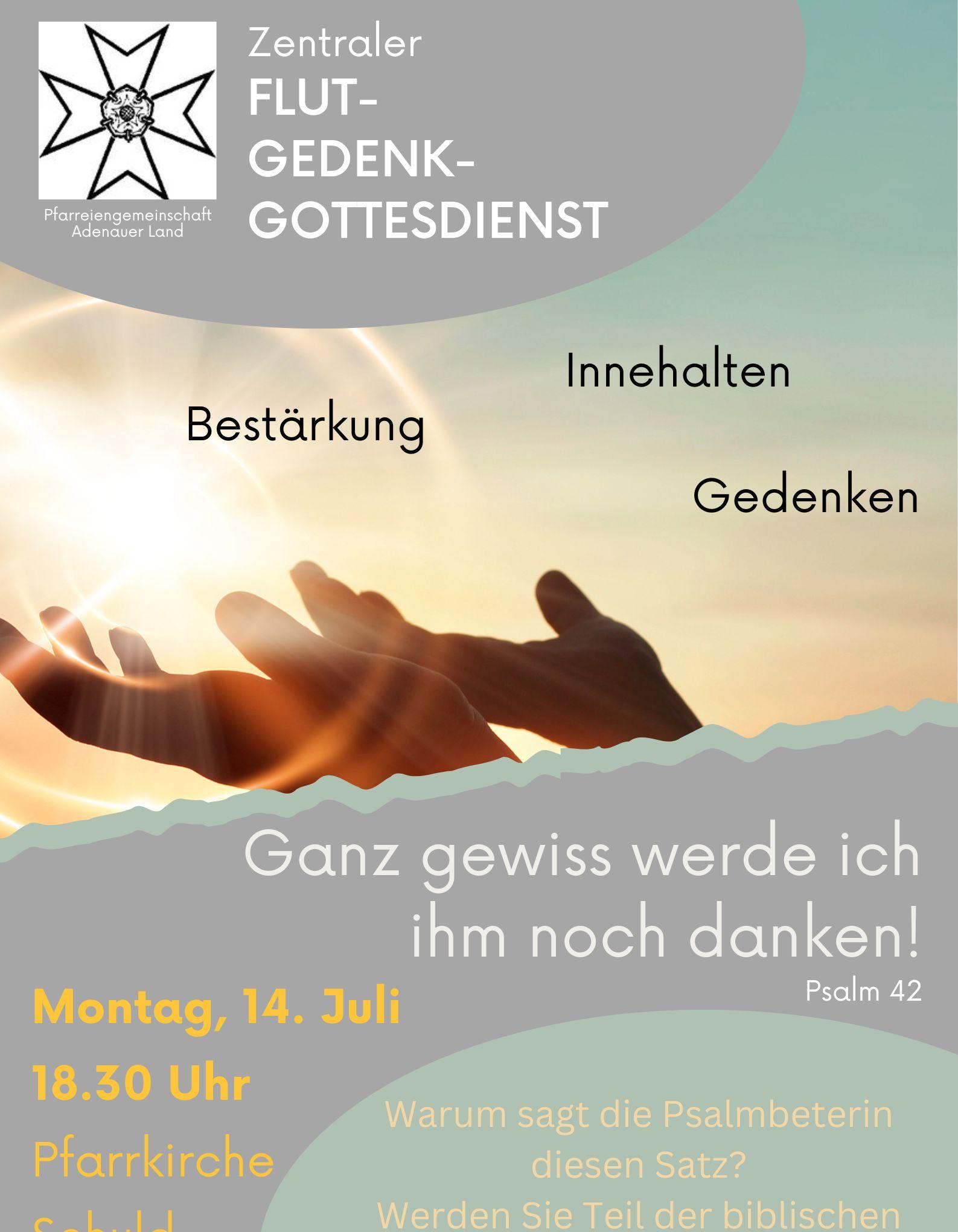 Flut-Gedenkgottesdienst 2025 Schuld