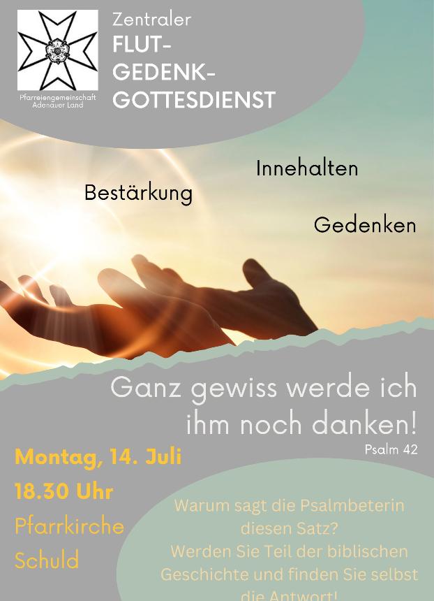 Flut-Gedenkgottesdienst 2025 Schuld