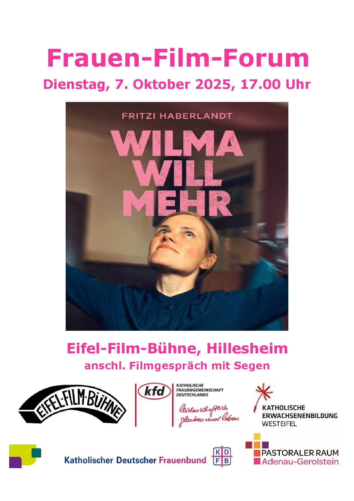 Frauen-Film-Forum 7.10.25 Plakat