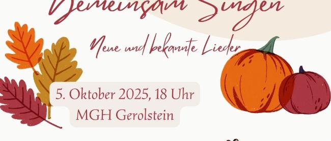 Gemeinsames Singen Oktober 2025