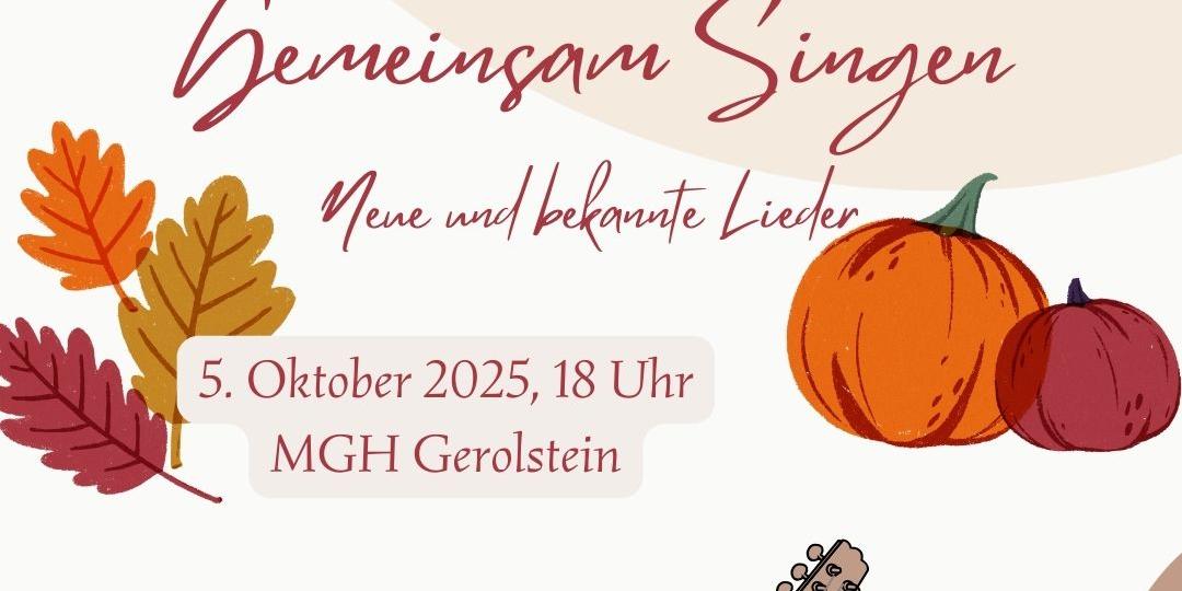 Gemeinsames Singen Oktober 2025