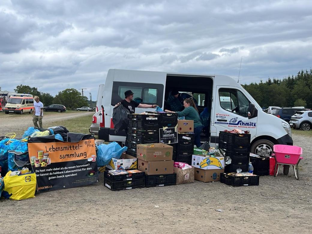 Lebensmittelsammlung für die Tafeln