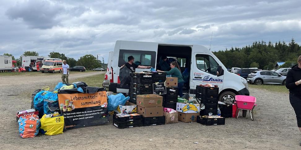 Lebensmittelsammlung für die Tafeln