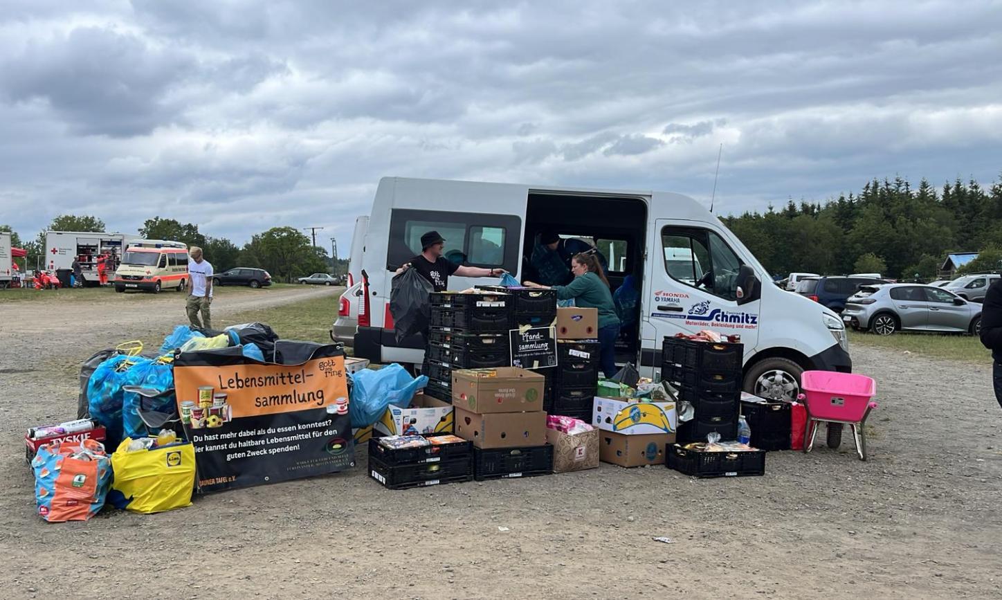 Lebensmittelsammlung für die Tafeln