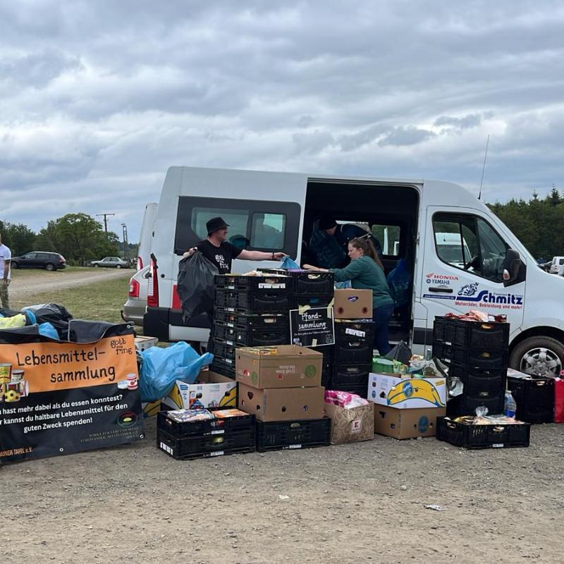 Lebensmittelsammlung für die Tafeln