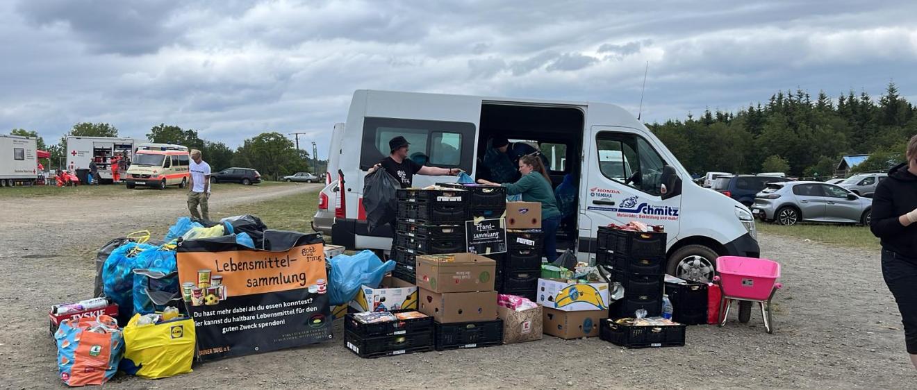 Lebensmittelsammlung für die Tafeln