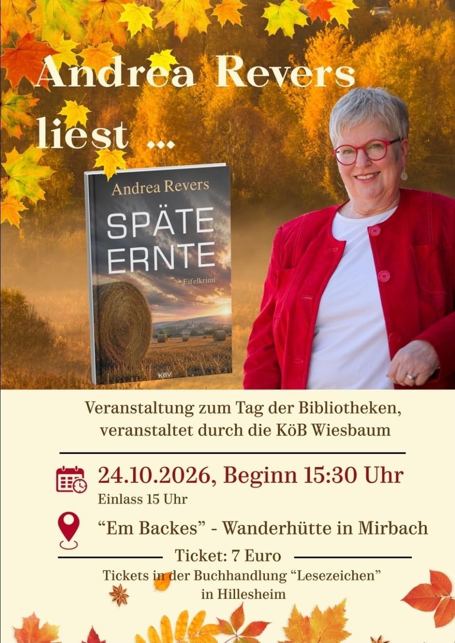 Lesung Andrea Revers in Mirbach