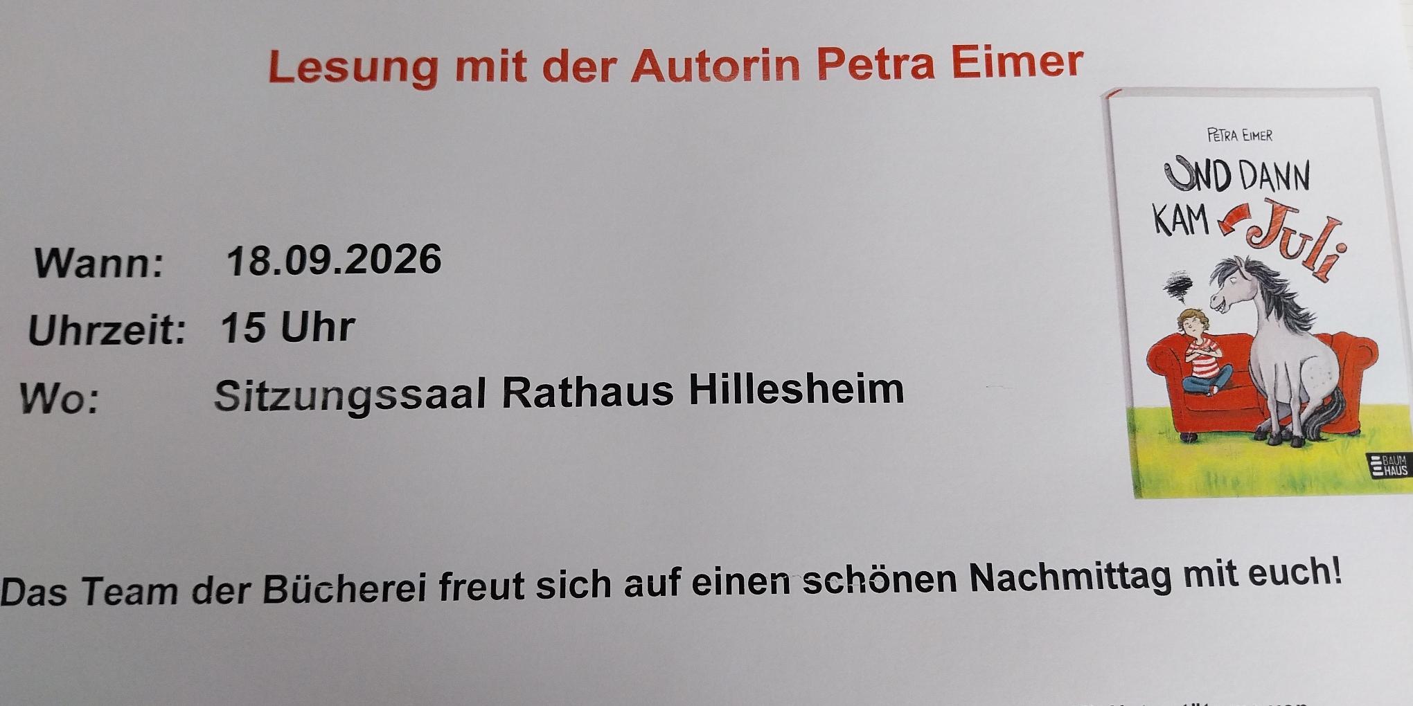 Lesung zum Abschluss des Lesesommers 2026