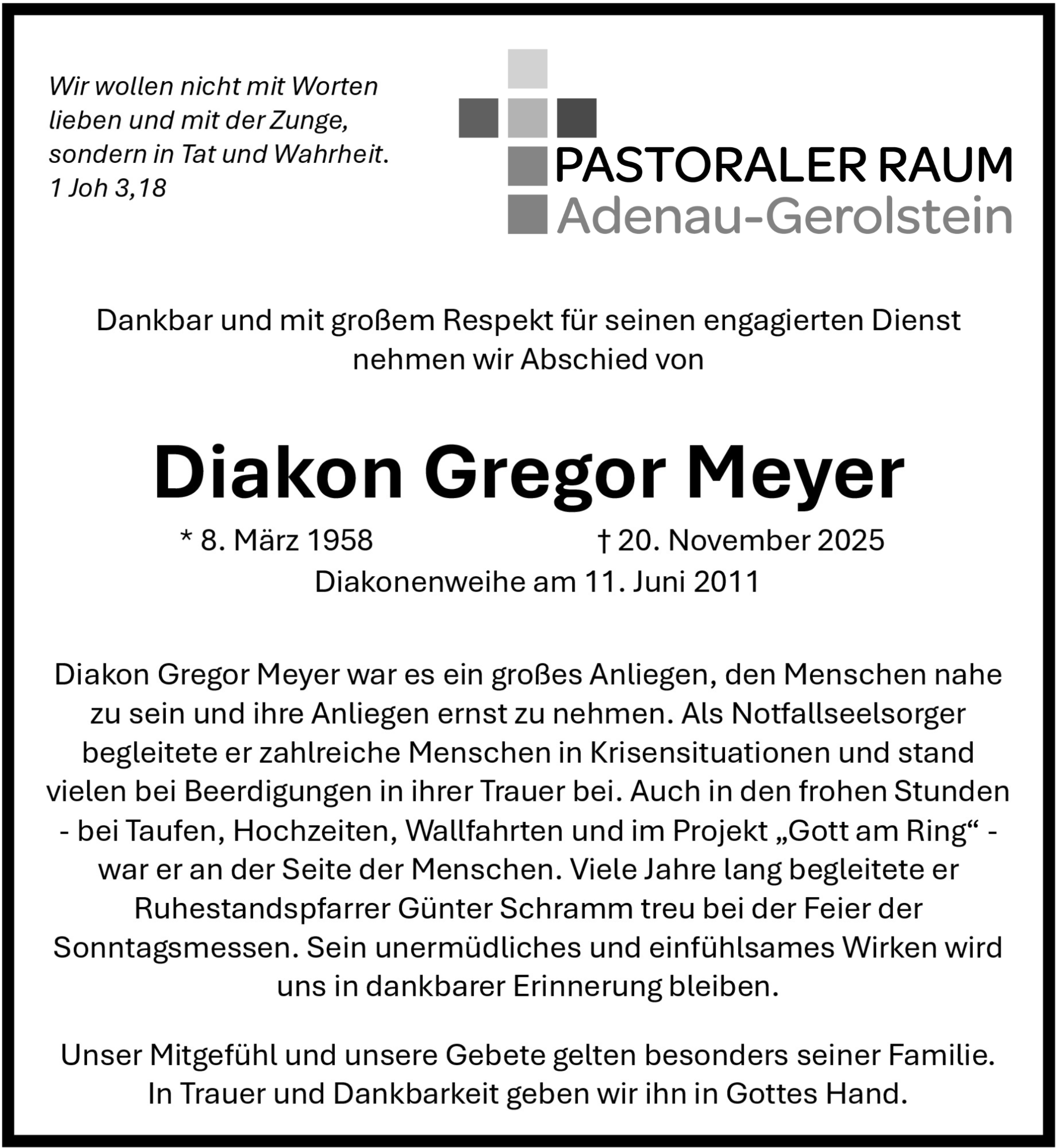 Nachruf Gregor Meyer