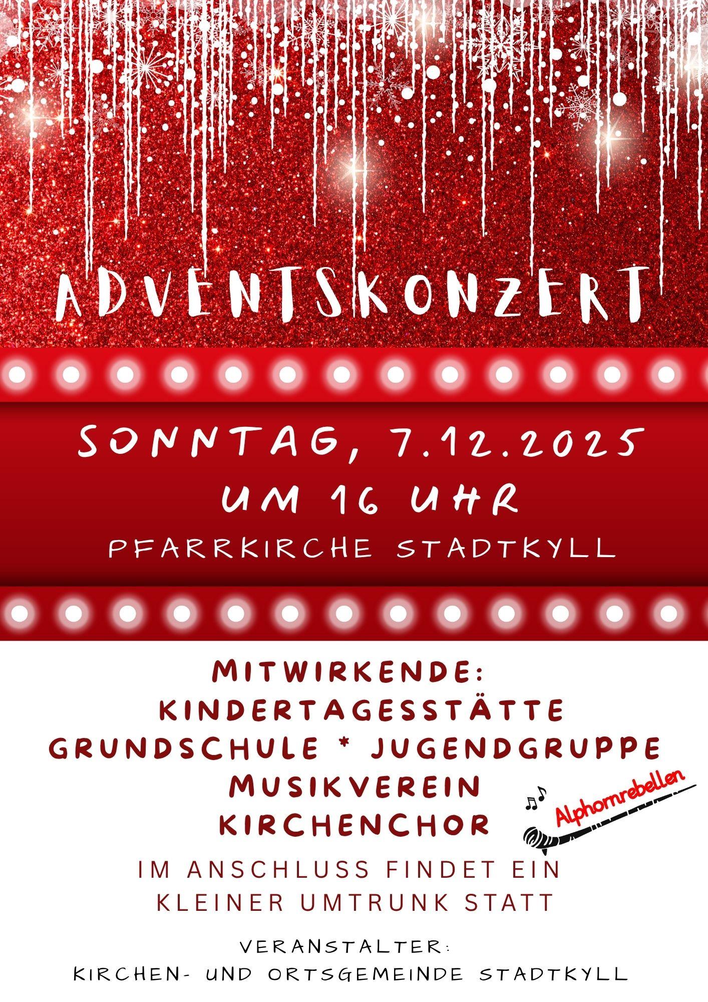 Plakat Adventskonzert 2025 (c) Claudia Kettmus Plakat Adventskonzert 2025