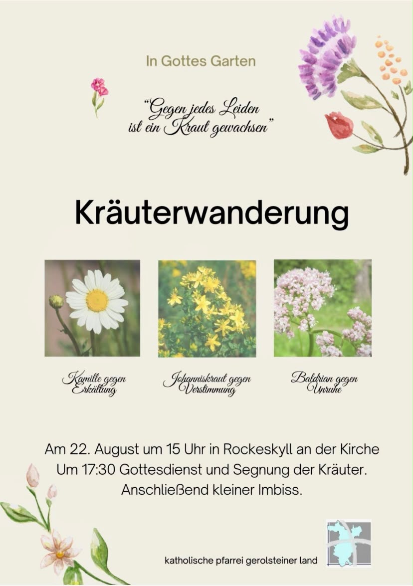 Plakat Kräuterwanderung